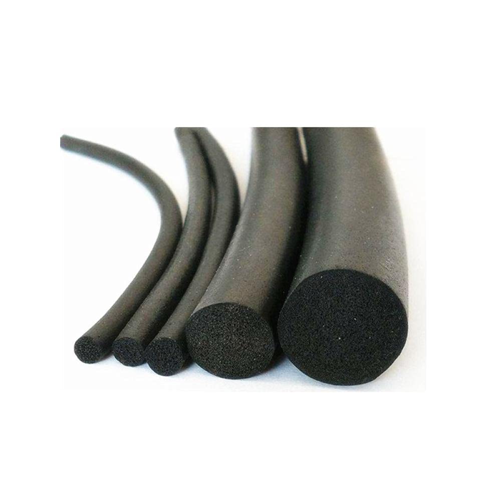Strip rond, éponge, bande de caoutchouc noire, bande de mousse en caoutchouc-8mm * 100m