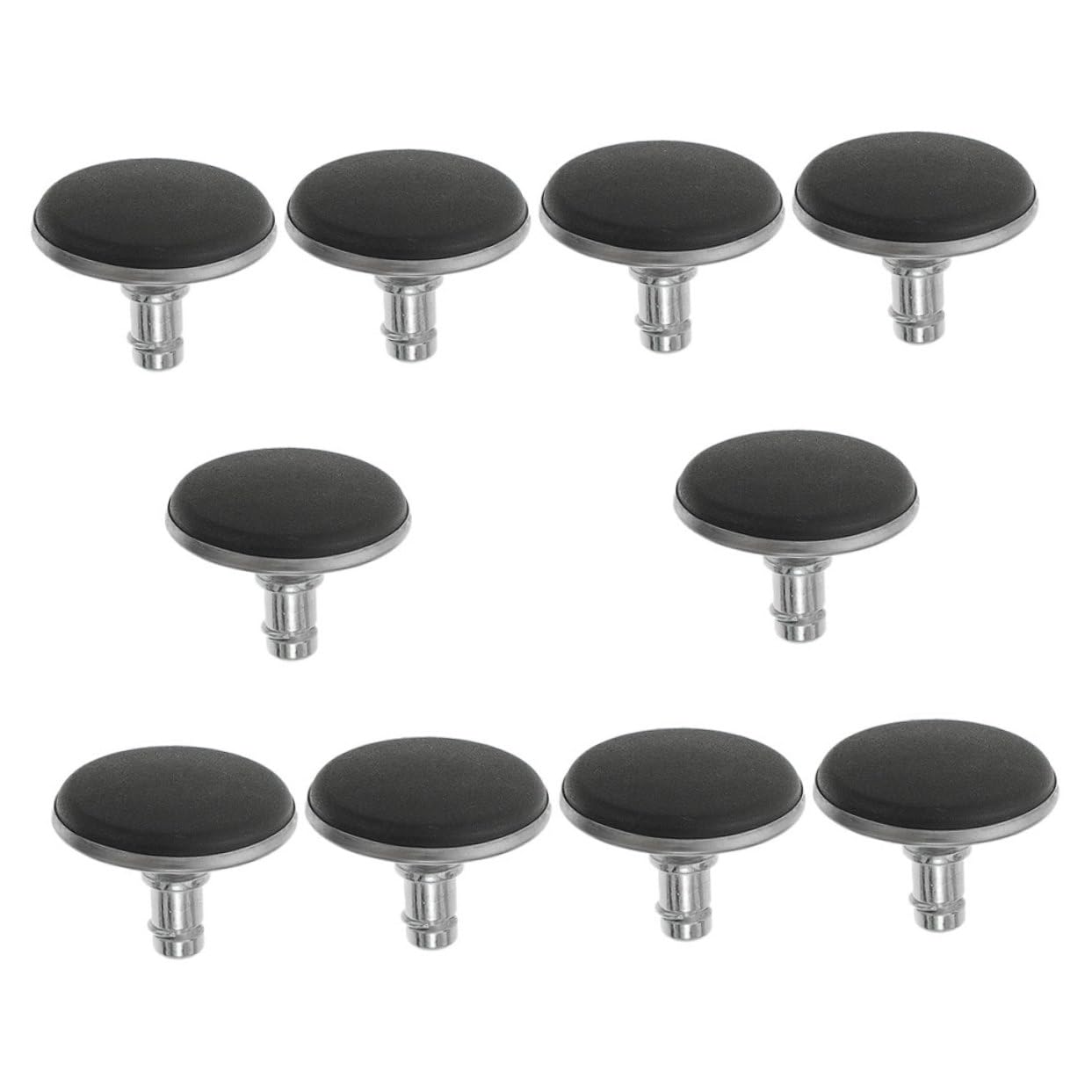 GRIRIW 10 piezas Ruedas de Silla Fijas de Patas Ajustables para Sillas de Oficina y Muebles Ruedas Diámetro con Base de Goma Instalación y Compatible