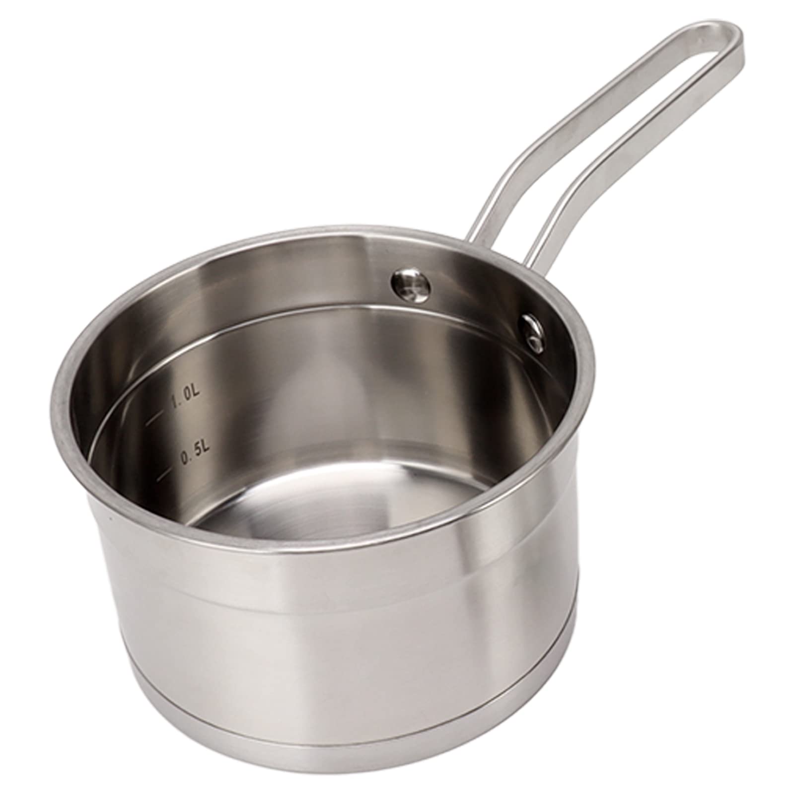 Cacerola para de Acero Inoxidable, Olla de Inducción Antiadherente con Fondo Grueso 304, Olla para Sopa Resistente con un para Calentar Uniformemente en Estufas Eléctricas de Gas de