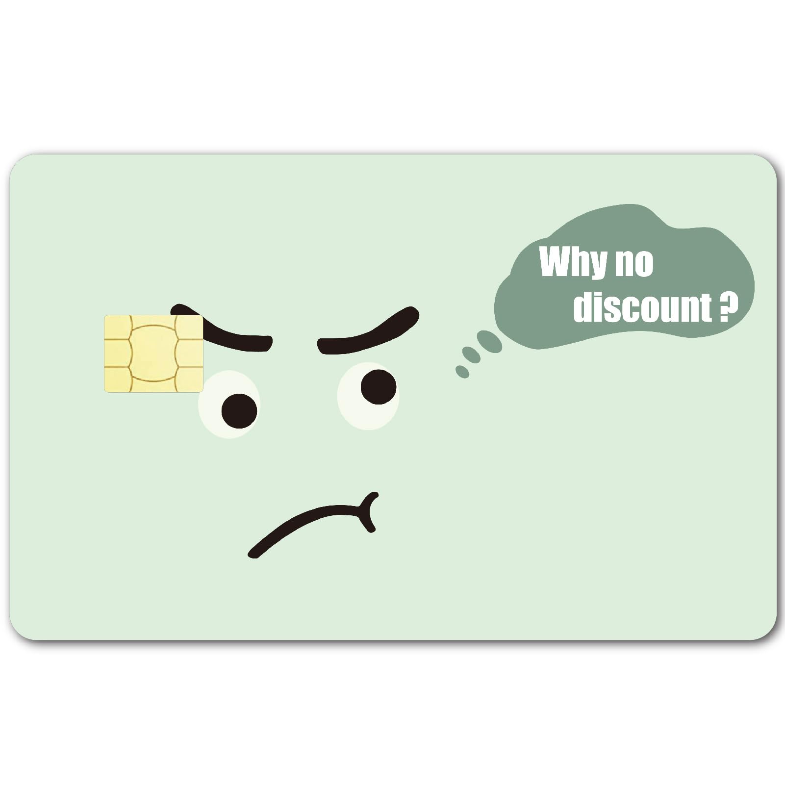 CREATCABIN 4-Piece Emoticon Card Skin Stickers - Waterproof, Anti-Scratch Protection Films for EBT, Transportation & Key Cards (3.3x2.1in)