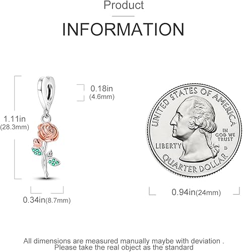 Miniatura 4 de Hapour 925 Sterling Silver Charms for Bracelets Necklace European Jewelry Pendant Beads Charm for Women Mom