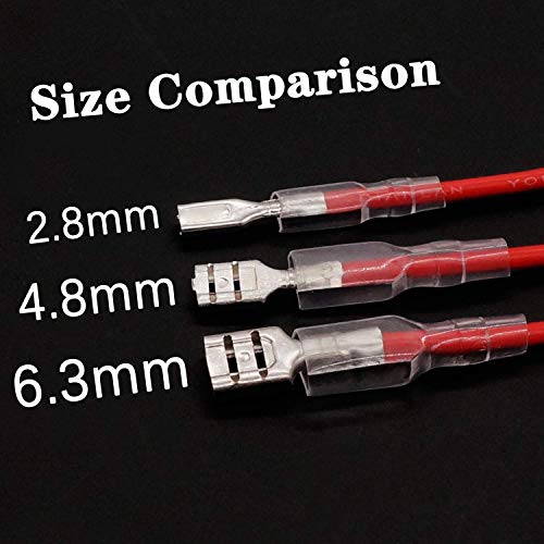 Mxuteuk 20 pezzi 4.8mm e 6.3mm Terminale a