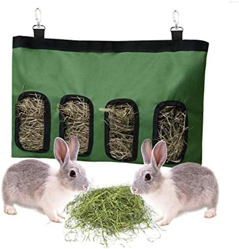 Rabbit Hay Feeder Bag, Guinea Pig Hay Feeder Storage, Rabbit Feeder Hay Feeder for Rabbit Guinea Pig, Rabbit Hay Bag, Guinea Pig Hay…