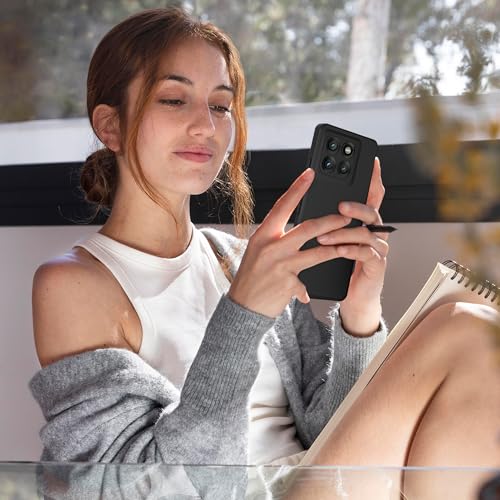 Image of A rtistque Back Cover Case for Motorola Moto Edge 60 Fusion 5G | Edge 60 5G |with Camera Protection | Shockproof TPU | Stylish Design | Ultra Matte | Moto Edge 60 Fusion 5g Back Cover - Black