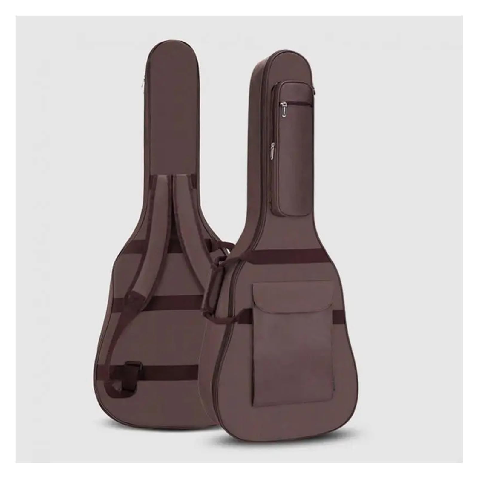 Mochila for guitarra eléctrica de 40/41 pulgadas, tela Oxford 600D, acolchado grueso, impermeable, bolsa for concierto acústico con correa for el cuello(Brown)