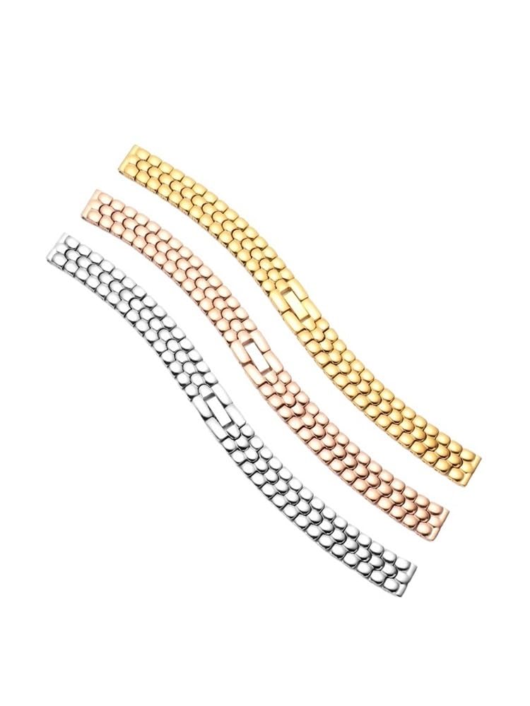 Bracelet milanais en or, 8mm, 10mm, 12mm, 14mm, 16mm, 18mm, accessoires universels for Bracelet de montre en métal en acier inoxydable
