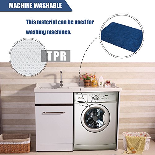 Deartown Non-Slip Shaggy Bathroom Rug,Soft Microfibers Bath Mat With Water Absorbent, Machine Washable #TOP6