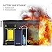 Noiposi Fireproof Document Bags,13.4”x9.4” Waterproof and Fireproof Bag for Documents and 10.6”x6.7” Fireproof Money Bag with Zipper,Silicone Fire Safe Storage Pouch for Documents,Money and Cash