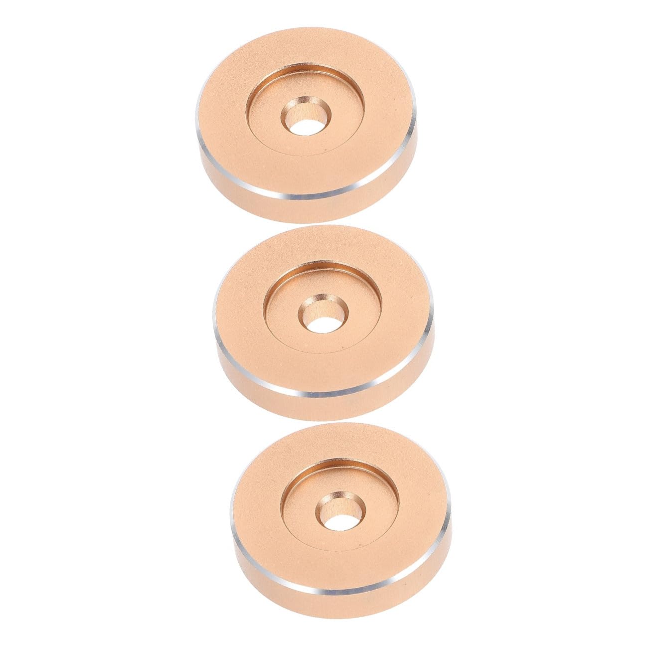 OSALADI Adattatore da 3 Pezzi 45 Giri/min per Giradischi in Vinile da 7 Pollici Accessorio in Metallo per Eccentricità Ridotta al Minimo per Una Riproduzione Sostituzione