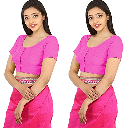 Image of Namita Women's Rubia Cotton Solid Half Sleeve Blouse
