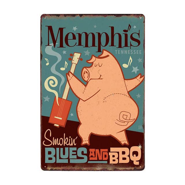 ABCDEFG - Targhe in metallo – 4 pezzi – bbq Dad's Zone barbecue – Sign in | Segni per bar casa – segno grotta uomo | Insegne in metallo vintage UK | Insegne in metallo retrò e divertenti