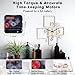 EMOON High Torque Clock Movement Mechanism with 3 Pairs of Hands, Silent Sweep Quartz Clock Motor Kit for Clock Repair DIY Replacement