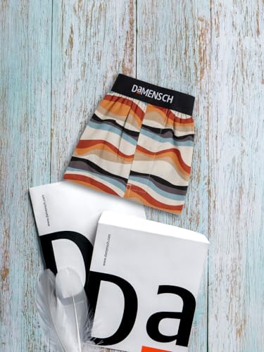 Image of DAMENSCH Solid Breeeze Inner Boxers for Men, Ultra-Light Boxers, 100% Cotton Shorts Pant, Breathable Woven Inner Cotton Shorts for Men-Sunset Beige-4XL