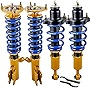 MOSTPLUS Coilovers Lowering Struts Compatible with 2008-2016 Mitsubishi Lancer Ralliart CY2A CZ4A Front+Rear Shocks Adjustable Height (Excludes Lancer Evolution)