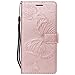 Produktbild Vectady für Huawei Honor 6A Hülle, Handyhülle Flip Case Cover für Huawei Honor 6A Schutzhülle Tasche Hüllen Leder Handytasche Magnet Geldbörse Klapphülle für Huawei Honor 6A,Rose Gold