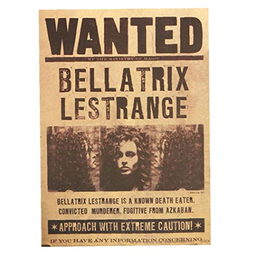 Bellatrix Leestrange Vintage Poster Kraft Retro Peintures Décoratives Core Mur d'art Art pour Chambre 42x30cm