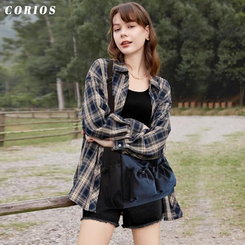 Bolso de nylon impermeable para mujer con múltiples bolsillos miniatura 2