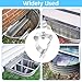 5Pcs Window Cover External Spring Clip Window Screen Clips Supplies, Basement Window Covers, Basement Window Well Covers Tool Window Well Covers, Well Cover for Courtyard Exterior Window Wells