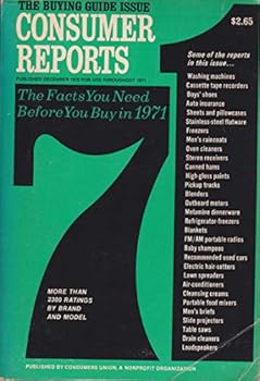 Paperback The Buying Guide Issue Consumer Reports 1971 Book
