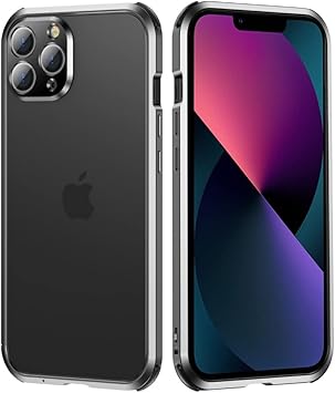 Amazon Loof Iphone 13 Pro Max ケース 枠 カバー バンパー フレーム バンパーケース アルミバンパー メタルケース ストラップホール付き 軽い 耐衝撃 簡単装着 ネジ無し仕様 ブラック 家電 カメラ オンライン通販