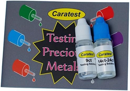 Professional Gold Testing Kit - Tester Solutions and Full Colour Instruction Booklet