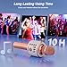 BONAOK Wireless Bluetooth Karaoke Microphone,3-in-1 Portable Handheld Karaoke Mic Speaker Machine Home Party Birthday for All Smartphones PC(Q37 Rose Gold)