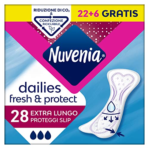 Nuvenia Lot de 28 protège-slips extra-longs pour usage quotidien, contrôle des odeurs Cover