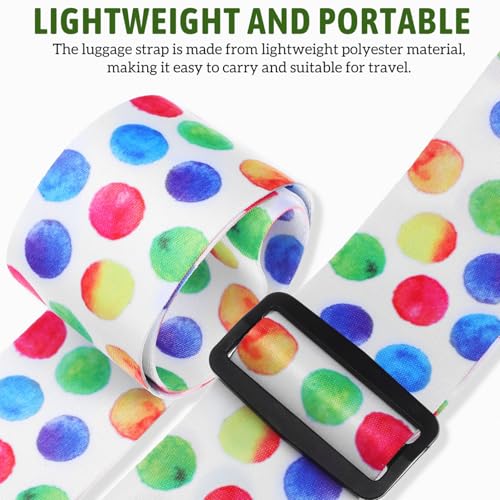 Image of Luggage Straps for Suitcases:Polyester Travel Belt for Connecting Bags and Suitcases, Unique Identifiers Multi-Color Travel Accessory