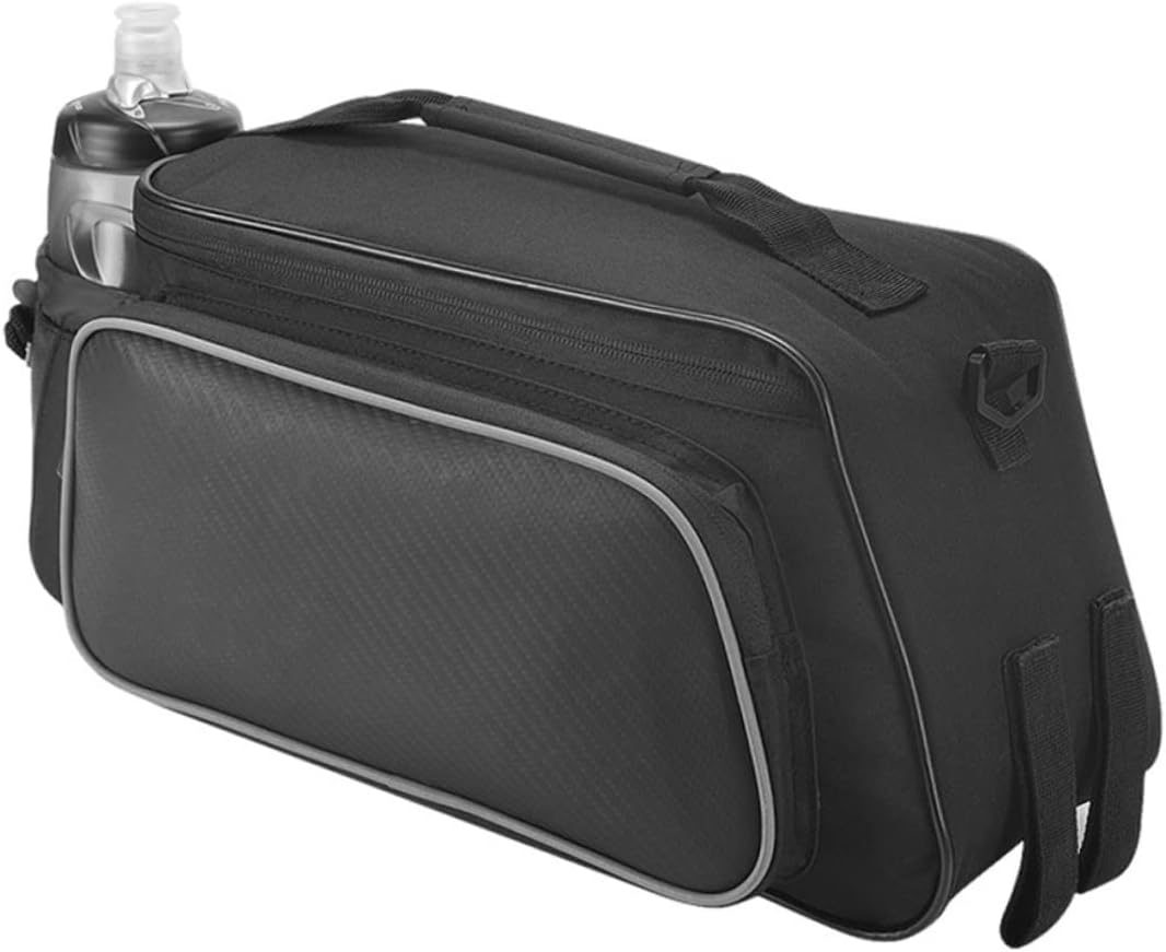 Convenient Cycling Bike Bag for Storage Durable Reflective Pack for Outdoor Activities Compatible with Mountain Bikes Black