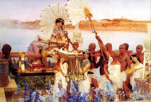 Toile Moïse Lawrence Alma Tadema 60x90cm pour habiller un grand mur vide