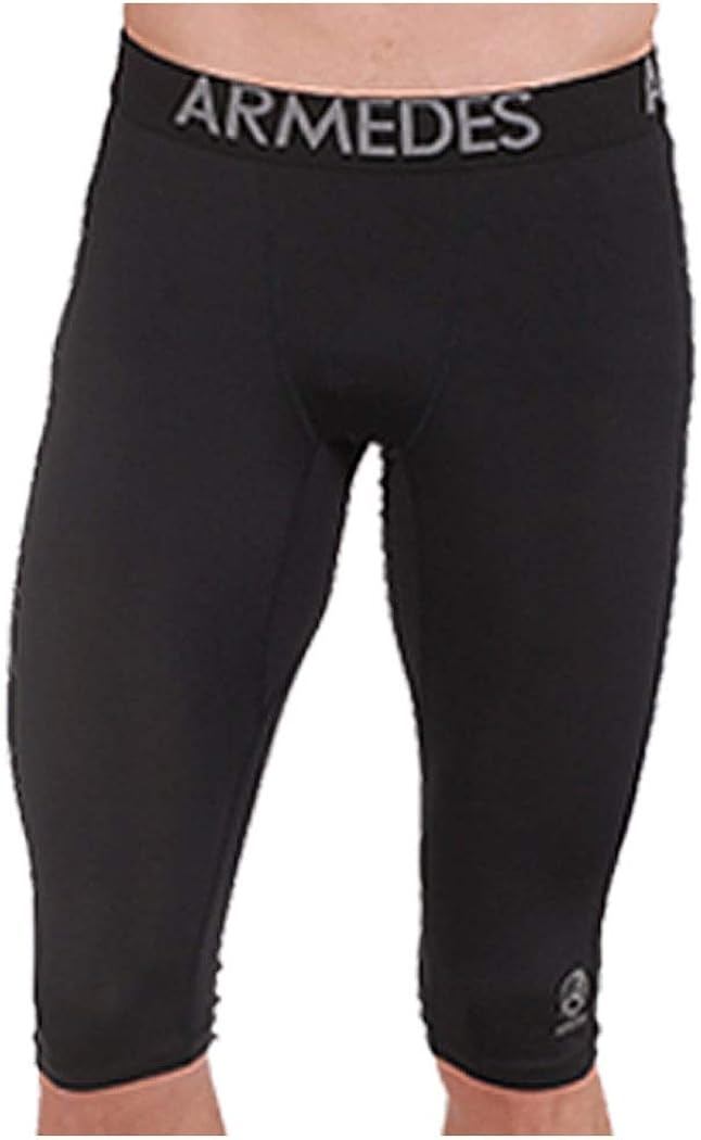 タイツ メンズ インナー ハーフ ショート レギンス メンズ コンプレッションウェア スポーツ ジム ジョギング ランニング サッカー インナー ウェア ゴルフ パンツ スーツ インナー 前閉じ 下着 春物 夏 秋 冬 アルメデス Ar171 Faz Co Zm