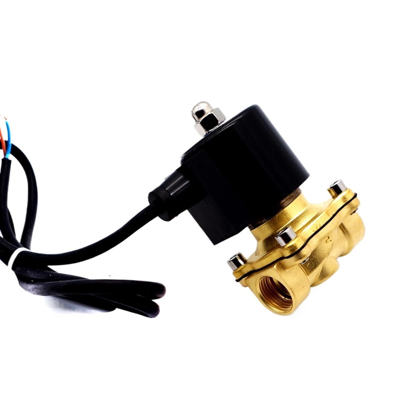 IEUMJNAT 3/4 Electric Solenoid Valve 110v 24v 220v Normally Closed valve water For Fountain(BSP-110VAC,2A-20NBR)