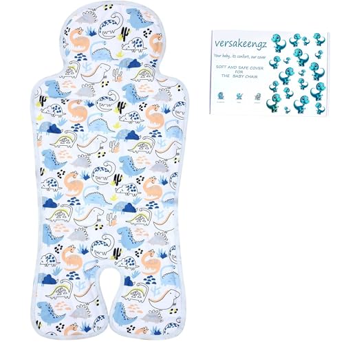 VERSAKEENGZ Colchoneta Silla Paseo Universal - Funda Silla Coche Bebe Universal, Suave, Transpirable, Fresco, Impermeable, Lavable, Accesorios Bebe, Regalo Recién Nacido