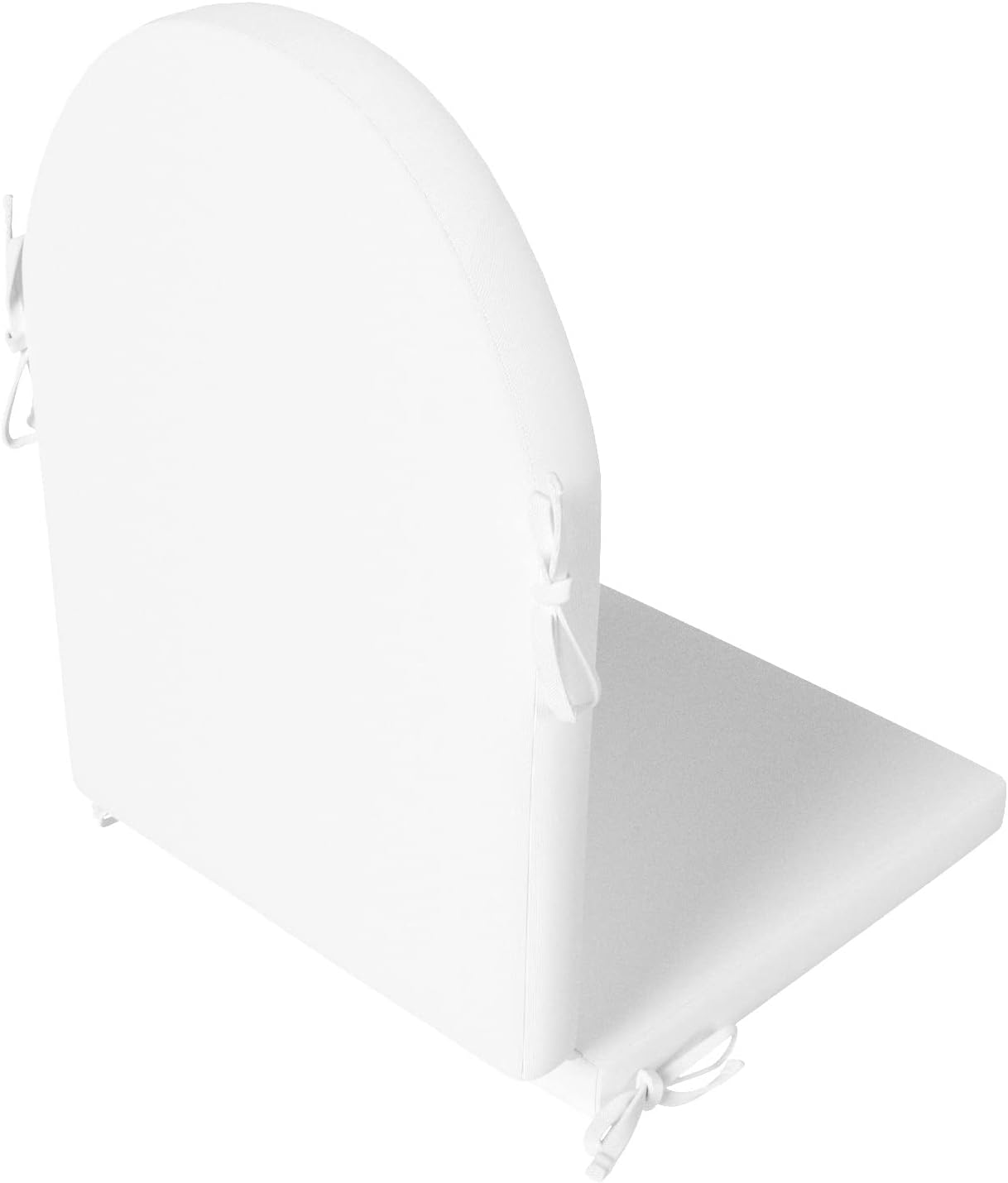 WO Comfortable Seat and Back Cushions for Backyard Garden Adirondack Chairs or Outdoor Patio Seat or Indoor Lounge, UV and Fade Resistant, Water Resistant, (White)