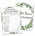 Bridal Shower Game Cards, Bridal Shower Game, Tropical Jungle Theme Engagement Party Cards For Wedding, Set of 30 Cards(Leaf005)