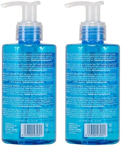 Martiderm - Gel micelar limpiador (Paquete de 2)
