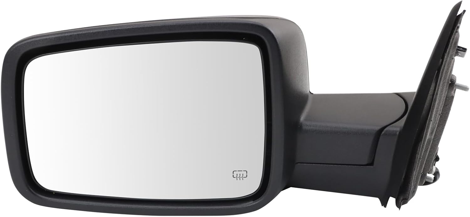 TRQ Left Mirror Manual Folding Driver Side CH1320573 Compatible with 2022-2024 Ram 1500 Classic