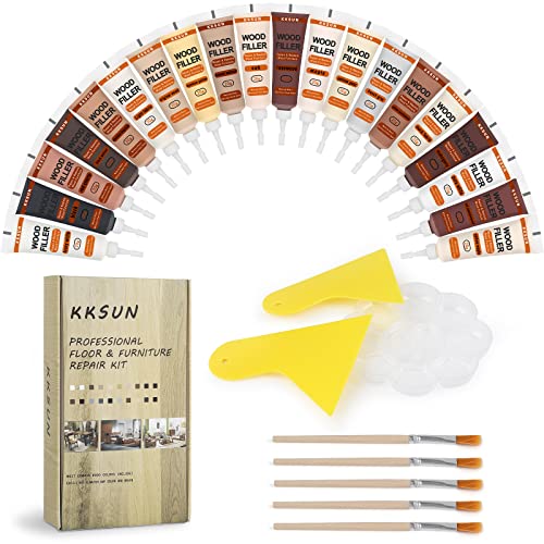 DAIXISM Kit de reparación de madera para restaurar cualquier mueble de madera, 20 colores, kit de retoque de superficie para pisos de madera, mesas, puertas, gabinete, laminado