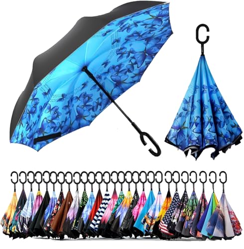 Image of SIEPASA Automatic Open Close Compact Travel Umbrella with Wind Vent Umbrella big size Lightweight Windproof Folding for men Women