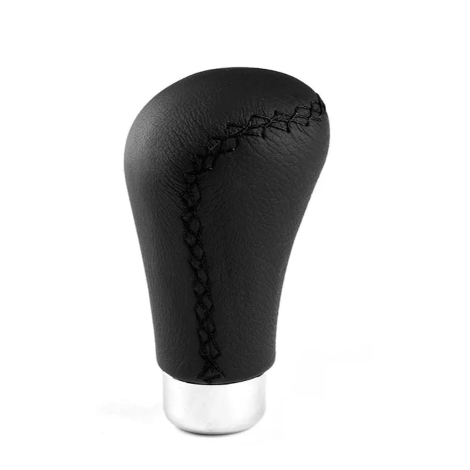 Glblpexelr Black Stitch Shift Lever Knob For Leather Car Gear Stick Shift Knob Shifter Lever