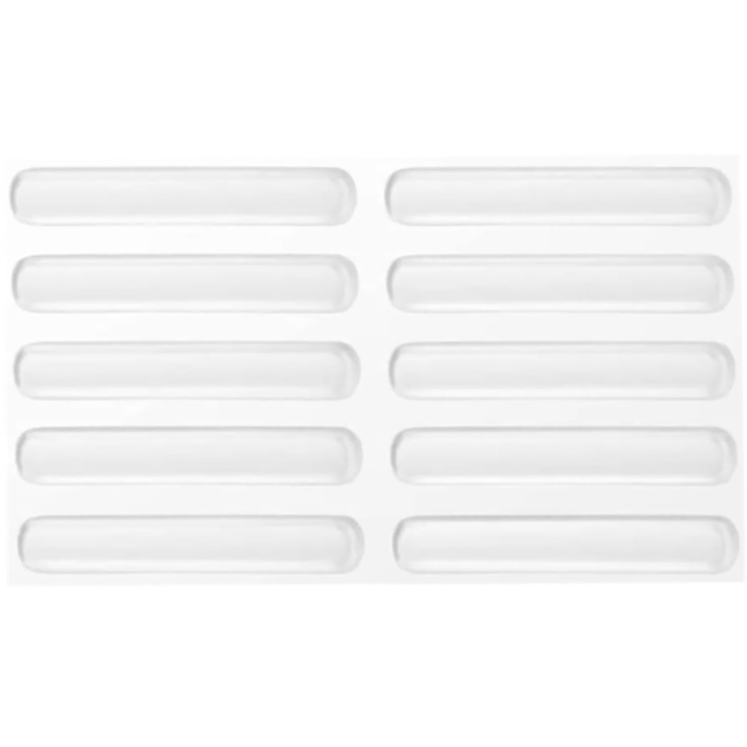 KRIVETY 10 Pcs Cabinet Door Rubber Bumper Clear Strips,Glass Table Top Anti Slip Strips with Adhesive Backing Sound Dampening Buffer Soft Closing Pads Furniture,Doors,Walls Protecting (Pack of 10) (B0CL71HWM8) Amazon Price History, Amazon Price Tracker