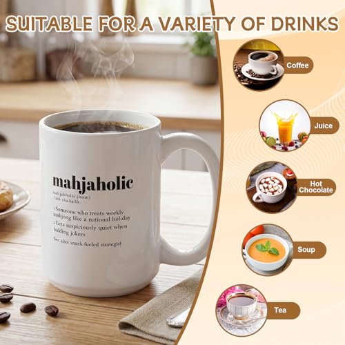 Taza Mahjong Gifts de Cerámica 15 oz Diseño Clásico miniatura 6