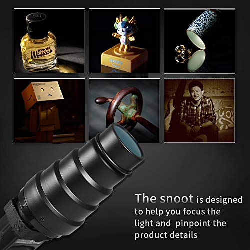 Soonpho Conical Snoot Kit For Speedlite Flash Accessories,Aluminium Alloy Snoot With Honeycomb Grid & 5Pcs Color Gel Filters #TOP4