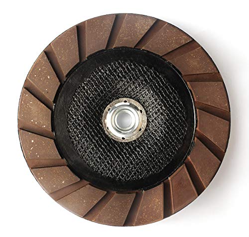 7 Inch Diamond Cup Grinding Wheel Ceramic Bond #50 for Smoothing Out Concrete Edge Scratches Removal Grinding Pad(5/8 Thread)
