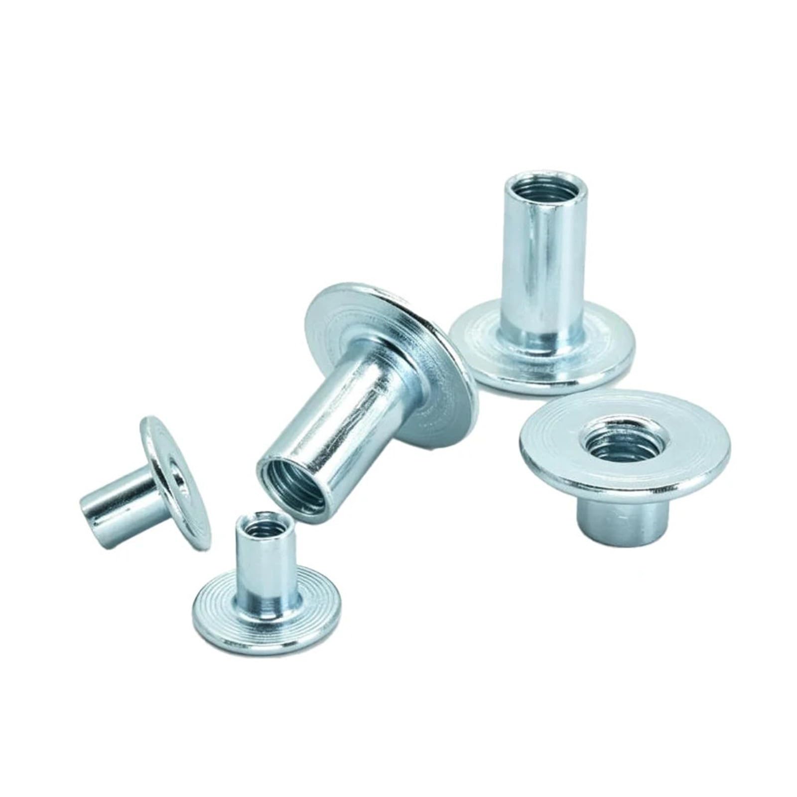 ZS Hardware Spawane nakrętki stalowe M4-M12 typu T ze stali węglowej z otworem przelotowym(M4x6-100pcs)