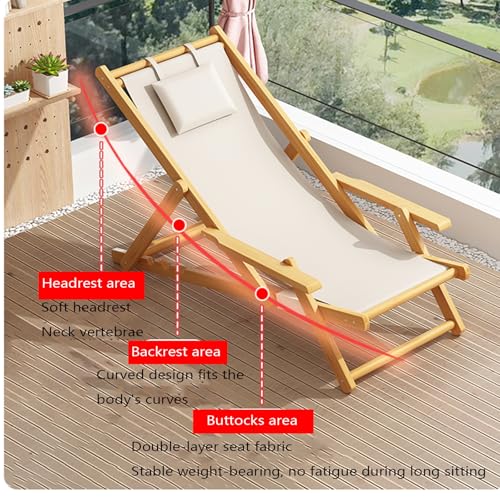 Chaise longue pliante contre les douleurs de dos transat réglable gris - 5