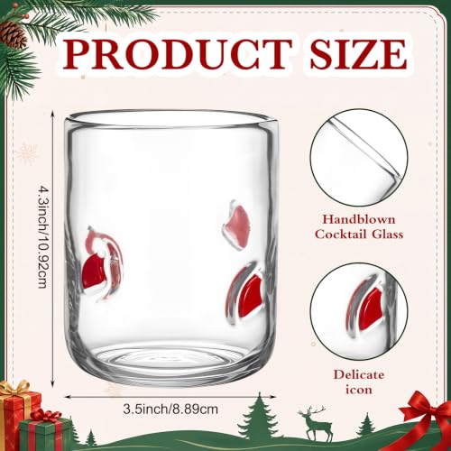 Tessco for you 4 PCS Christmas Icon Juice Glasses Set, Colorful Christmas by Tessco for you - Used condition - Image 2