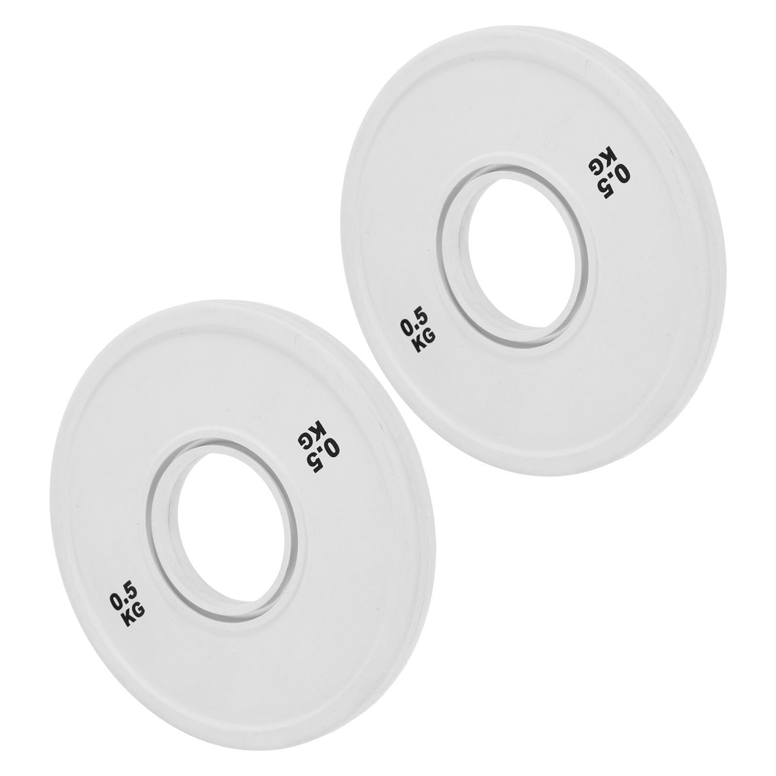 KICHOUSE 2 Piezas Discos de Pesas de 1 Lb Revestimiento de Goma Antideslizante y Agujero Estándar de 2' para Barra, Accesorios de Entrenamiento de Fuerza en Casa