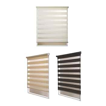 調光ロールスクリーン ゼブライト ベージュ 幅60 × 高さ190cm 調光ロールスクリーン 規格サイズ ゼブライト「幅60cm×高さ190cm