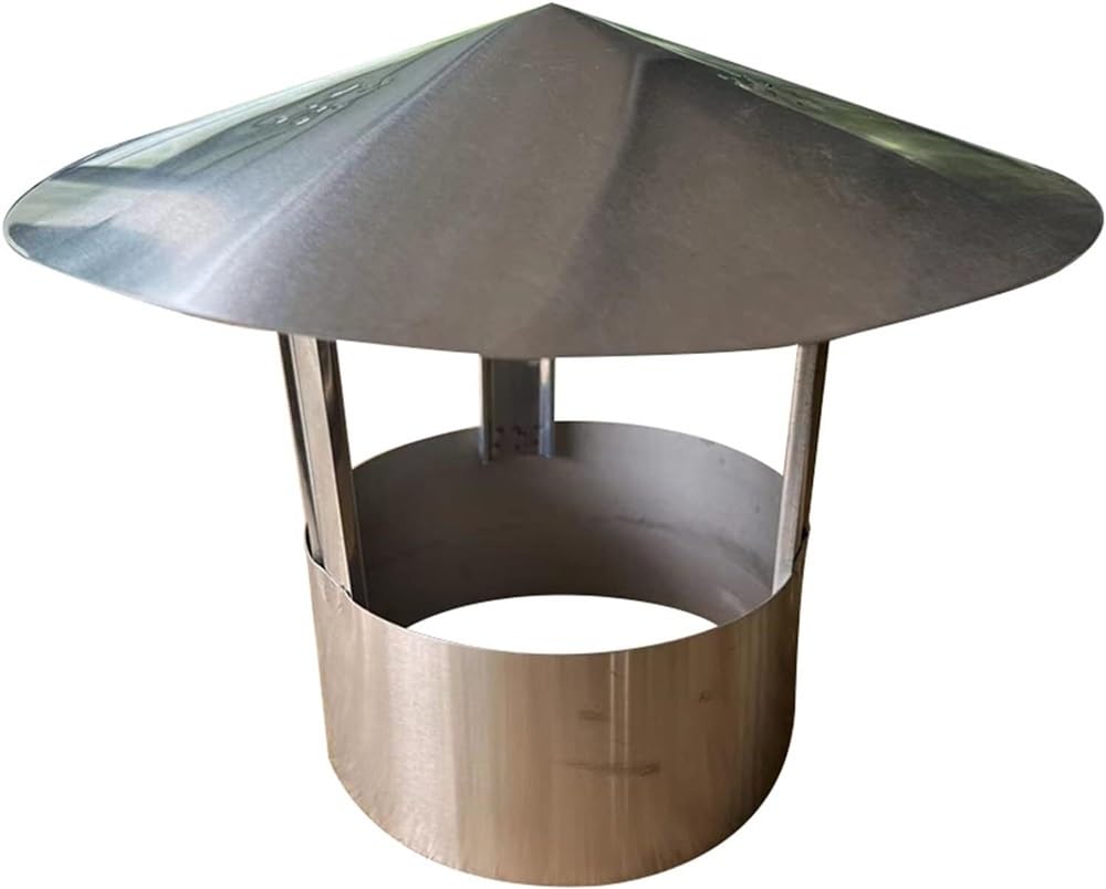 Uzamirlex One Color Chimney Spinner Cowl, Stainless Steel Chimney Pipe Rain Cover Multiple Sizes(220Mm/8.66In)